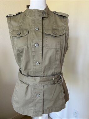Ann Taylor belted utility Vest